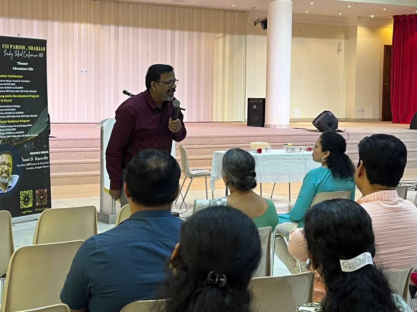 Mr. Sunil D. Kuruvilla speaks to Sunday School teachers/ teachers