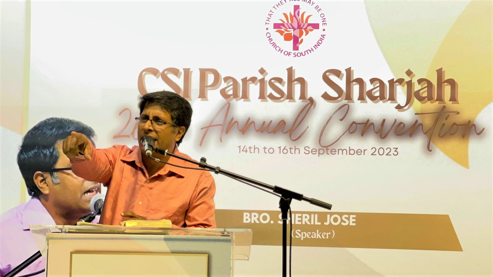 Brother Sheril Jose speaks the word of God