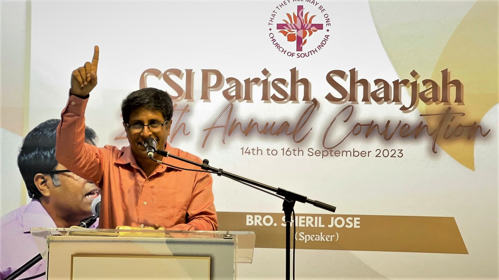 Brother Sheril Jose speaks the word of God